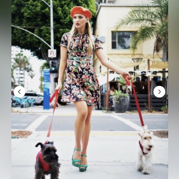 Dalia Macphee Floral Mini Dress - Picture 3 of 7